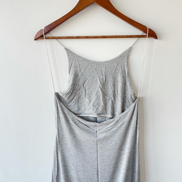 Light grey strappy maxi blackless dress, Size S - Picture 4 of 5